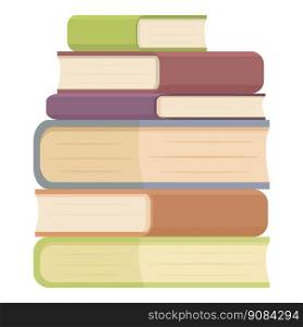 Book stack icon cartoon vector. Study education. Learning document. Book stack icon cartoon vector. Study education