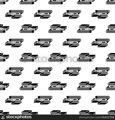 Book stack pattern seamless background texture repeat wallpaper geometric vector. Book stack pattern seamless vector