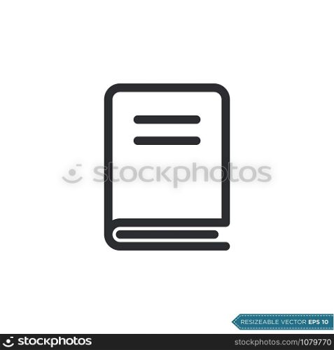 Book, Stationery Education Icon Vector Template Illustration Design