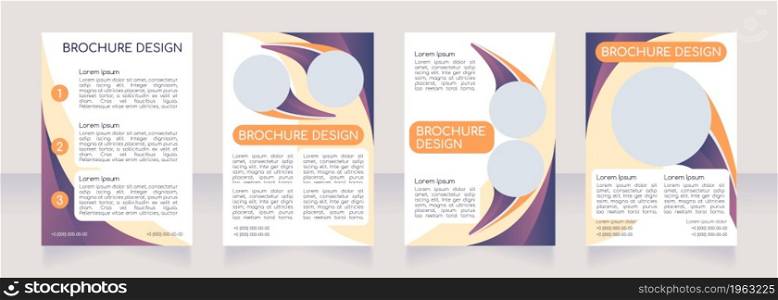Book store and cafe advertisement blank brochure layout design. Vertical poster template set with empty copy space for text. Premade corporate reports collection. Editable flyer paper pages. Book store and cafe advertisement blank brochure layout design