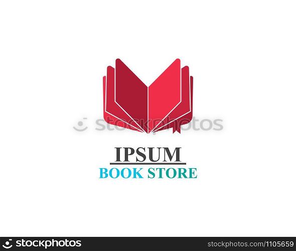 Book Store logo illustration template vector