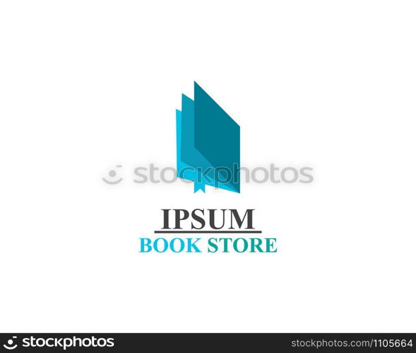 Book Store logo illustration template vector