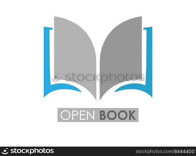 Book. Vector icon for logo, brand, sticker. Flat style