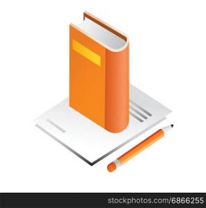 book with pencil