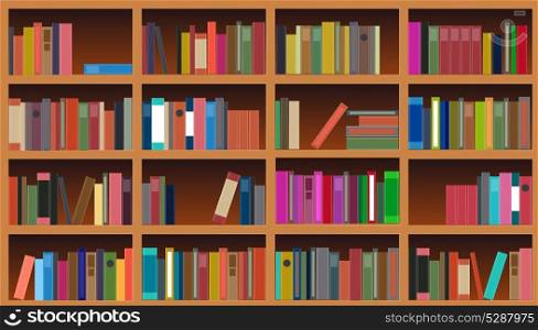 bookcase vector illustration