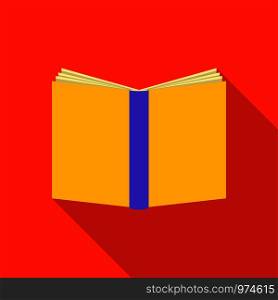 Bookcover icon. Flat illustration of bookcover vector icon for web. Bookcover icon, flat style