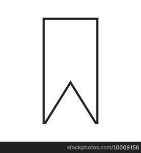 bookmark icon on white background  vector.