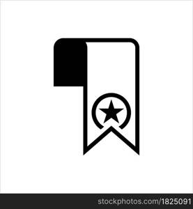 Bookmark Icon, Page Mark, Current Page Marker Vector Art Illustration