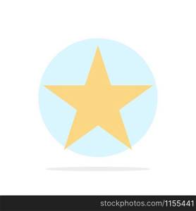 Bookmark, Star, Media Abstract Circle Background Flat color Icon
