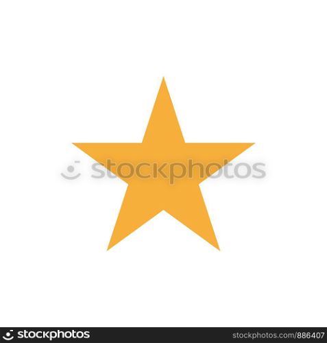 Bookmark, Star, Media Flat Color Icon. Vector icon banner Template