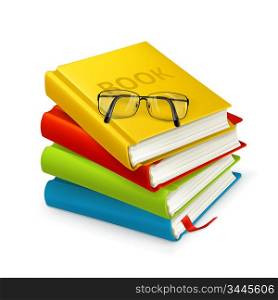 Books and glasses