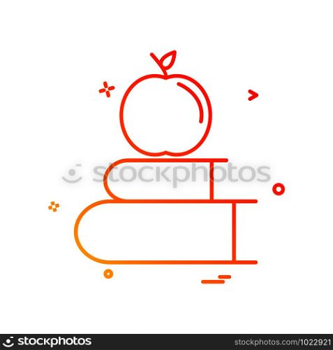 books apple icon vector design