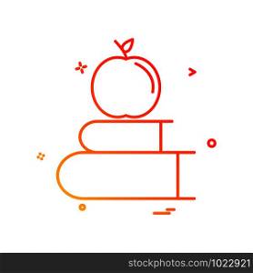 books apple icon vector design