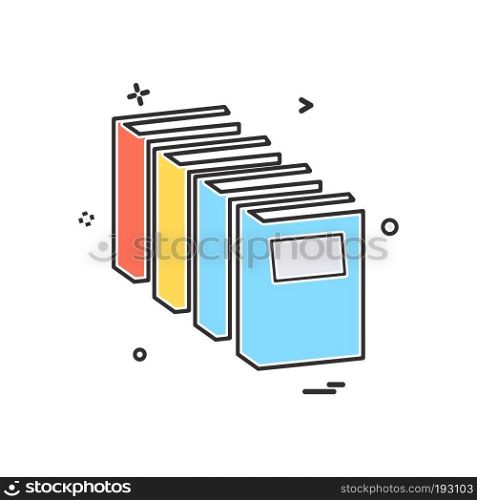 Books icon design vector
