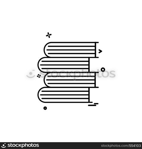 Books icon design vector