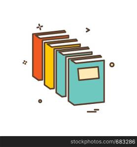 Books icon design vector