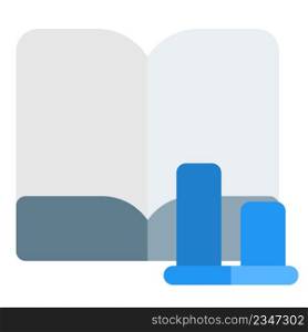 Books on commerce and accounting and chart