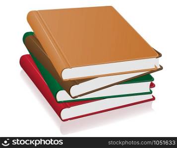 books stack vector illustration isolated on white background