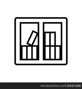 bookshelf icon vector template illustration logo design