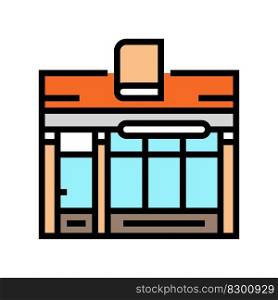bookshop shop color icon vector. bookshop shop sign. isolated symbol illustration. bookshop shop color icon vector illustration