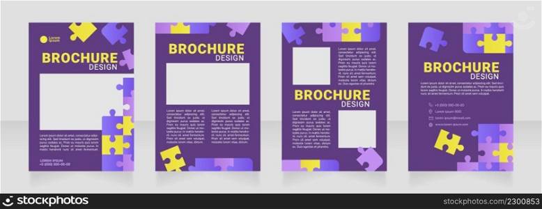 Bookstore sale blank brochure design. Template set with copy space for text. Premade corporate reports collection. Editable 4 paper pages. Roboto Black, Roboto, Nunito Light fonts used. Bookstore sale blank brochure design