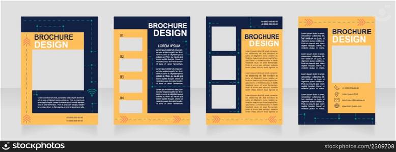 Bookstore wholesale offer for customer blank brochure design. Template set with copy space for text. Premade corporate reports collection. Editable 4 paper pages. Arial, Myriad Pro fonts used. Bookstore wholesale offer for customer blank brochure design