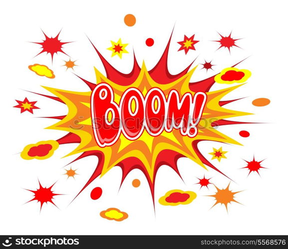 Boom comics icon vector illustration