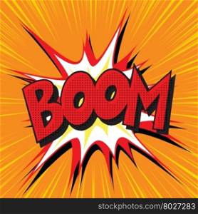 Boom explosion comic book text pop art pop art retro vector. Boom vector. Boom explosion comic book text pop art