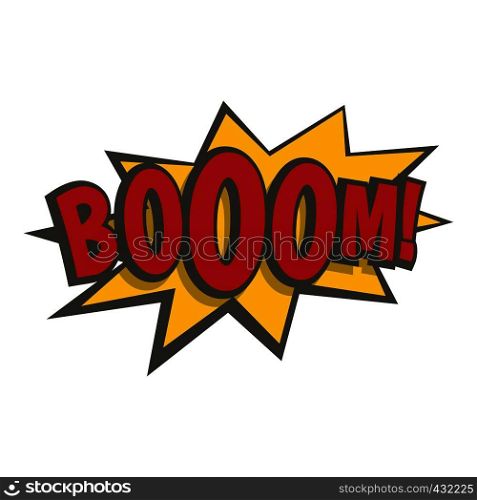 Boom, explosion icon flat isolated on white background vector illustration. Boom, explosion icon isolated