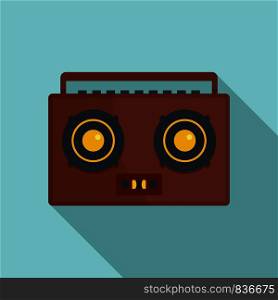 Boombox icon. Flat illustration of boombox vector icon for web design. Boombox icon, flat style