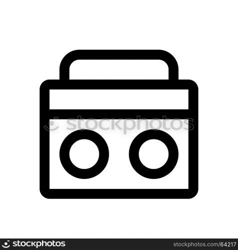boombox, Icon on isolated background