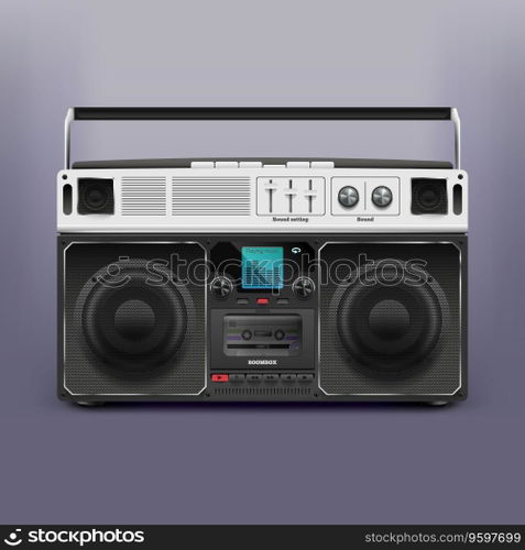 Boombox vector image