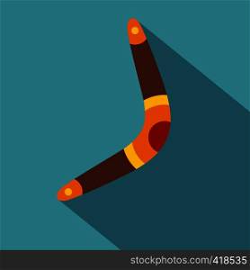Boomerang icon. Flat illustration of boomerang vector icon for web. Boomerang icon, flat style