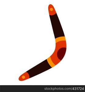 Boomerang icon flat isolated on white background vector illustration. Boomerang icon isolated
