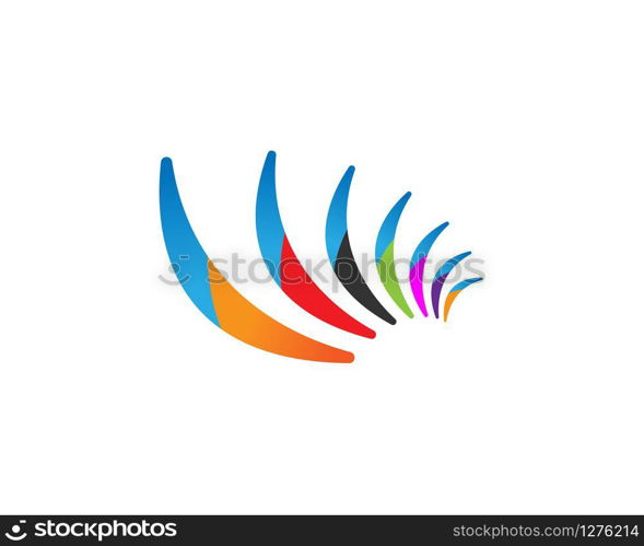 Boomerang icon. Logo. Vector illustration.