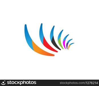 Boomerang icon. Logo. Vector illustration.