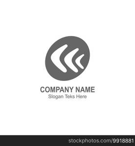 Boomerang logo icon illustration vector flat design