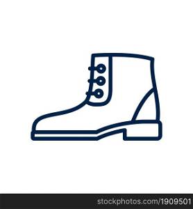 Boot icon logo template isolated on white background.