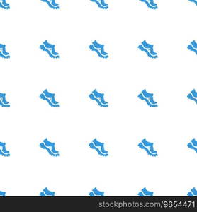 Boot icon pattern seamless white background Vector Image