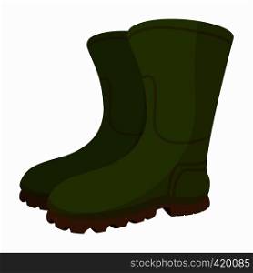 Boots cartoon icon isolated on a white background. Boots cartoon icon