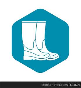 Boots icon in simple style isolated on white background. Shoes symbol vector illustration. Boots icon, simple style