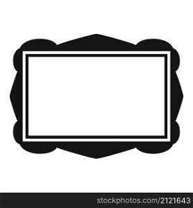 Border frame icon simple vector. Picture photo. Art template. Border frame icon simple vector. Picture photo