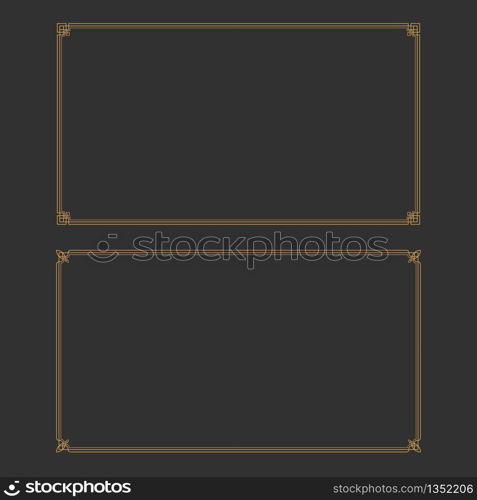 Border vector illustration design template