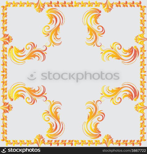 Border with decorative elements. Vector. decorative element