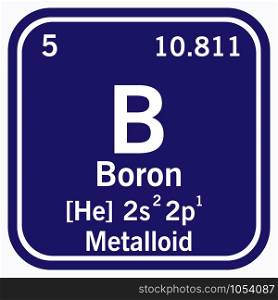 Boron Periodic Table of the Elements Vector illustration eps 10.. Boron Periodic Table of the Elements Vector illustration eps 10
