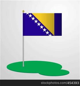 Bosnia and Herzegovina Flag Pole