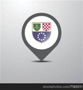 Bosnia and Herzegovina Map Pin