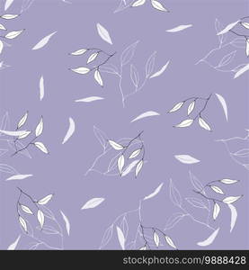 Botanical motifs. Isolated seamless lavender flower pattern. Vintage pastel background. Hand drawn vector illustration.. Vintage pastel background. Hand drawn vector illustration. Botanical motifs. Isolated lavender seamless flower pattern.