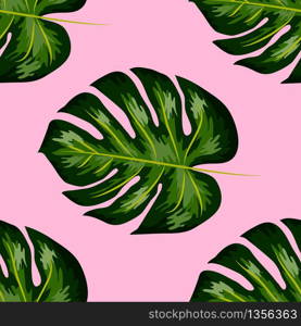 botanical seamless pattern with tropical leaves. Background design. Best for hawaiian style print, wrapping paper