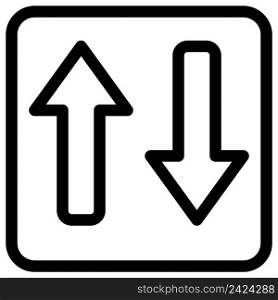 Both way direction traffic incoming and outgoing direction